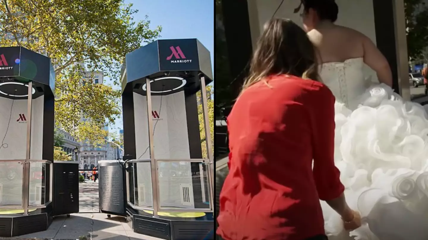 'Teleportation' device erected in New York 'to transport people' from America to London