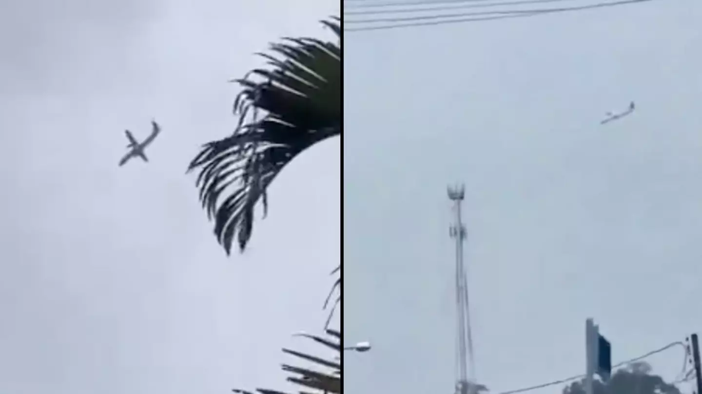 Plane carrying 61 people crashes after losing control mid-air