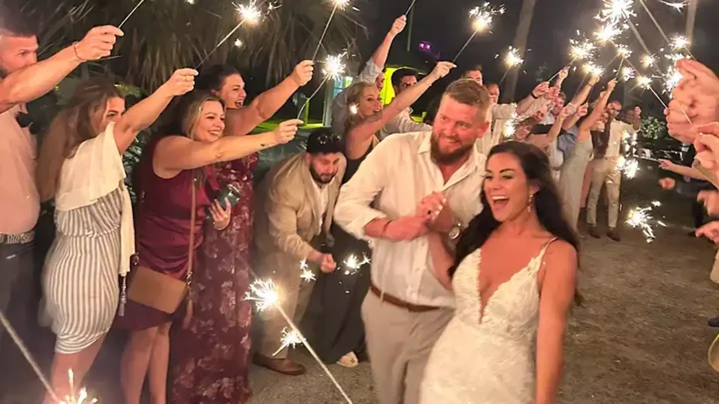 Aric Hutchinson and Samantha Miller were hit by a drink driver on their wedding day. He was severely injured and she was killed. (Go Fund Me)