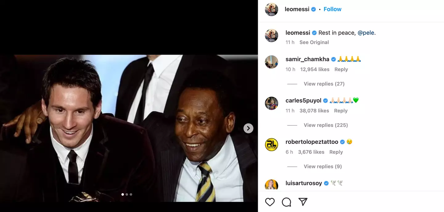 Messi won the World Cup for the first time in 2022.