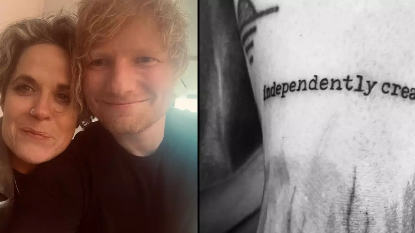 Ed Sheeran’s co-writer gets copyright trial verdict tattooed on herself