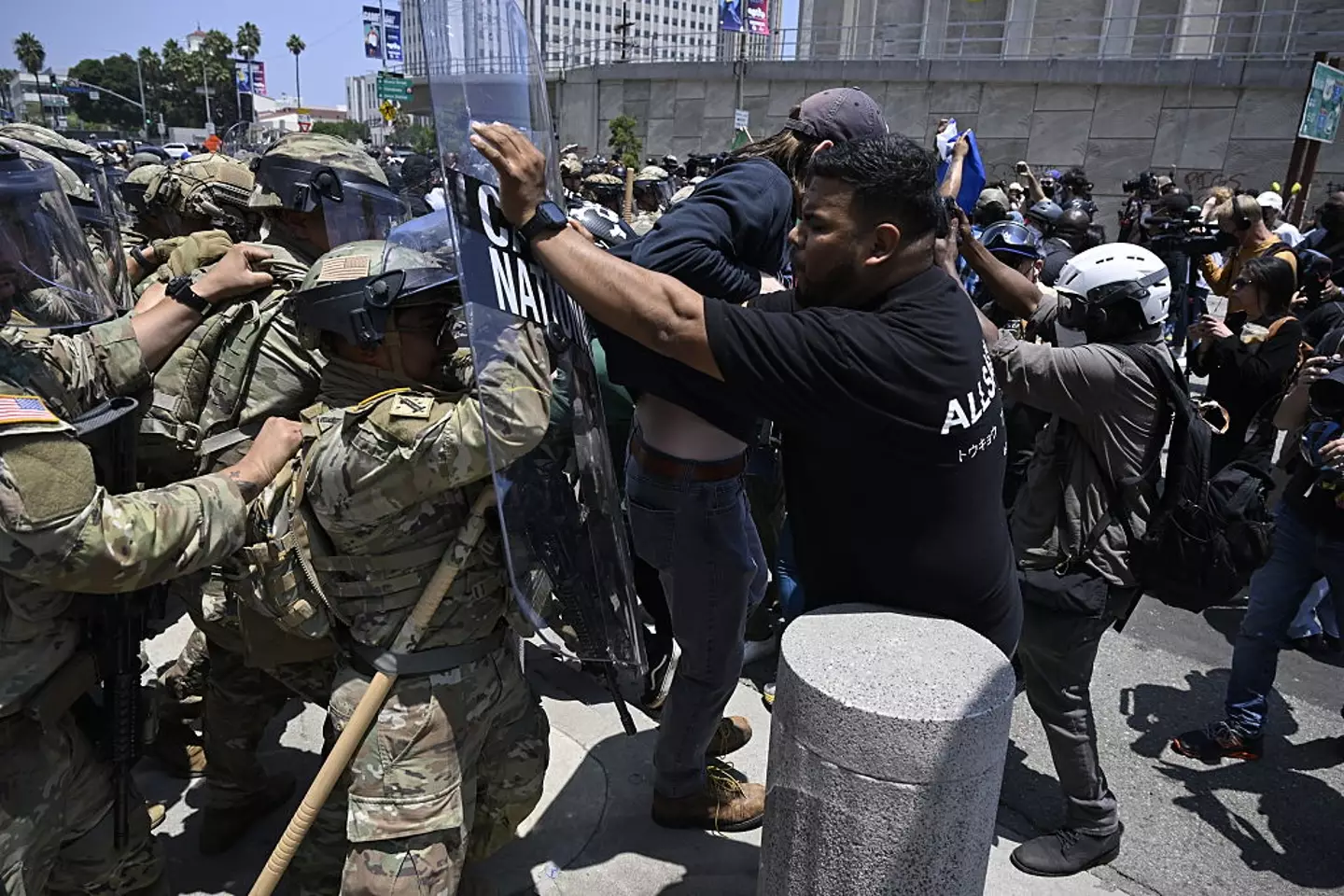 Clashes between police and protesters have been ongoing since the weekend (Tayfun Coskun/Anadolu via Getty Images)