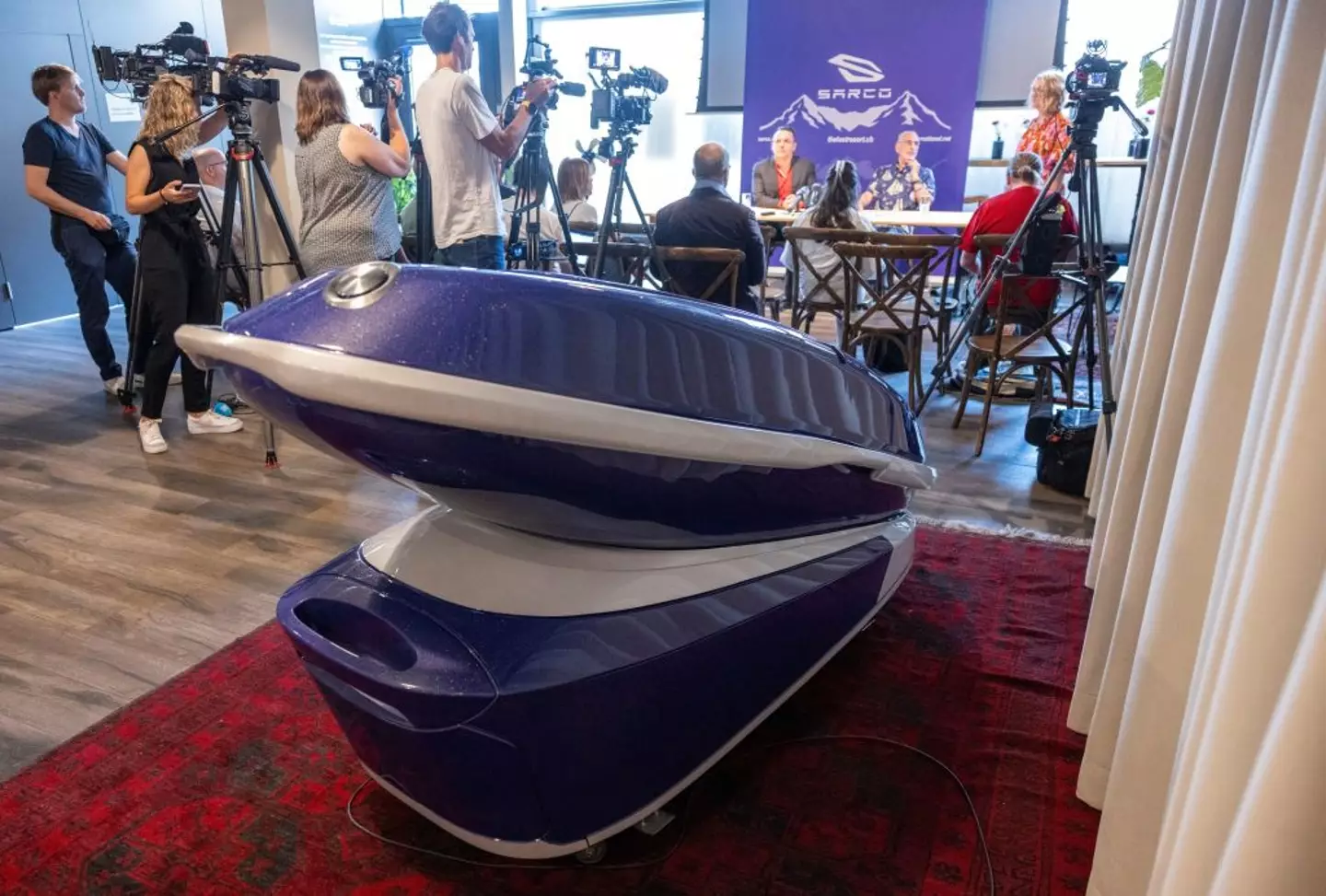 The doctor is known for his controversial 'suicide pod' (ARND WIEGMANN/AFP via Getty Images)
