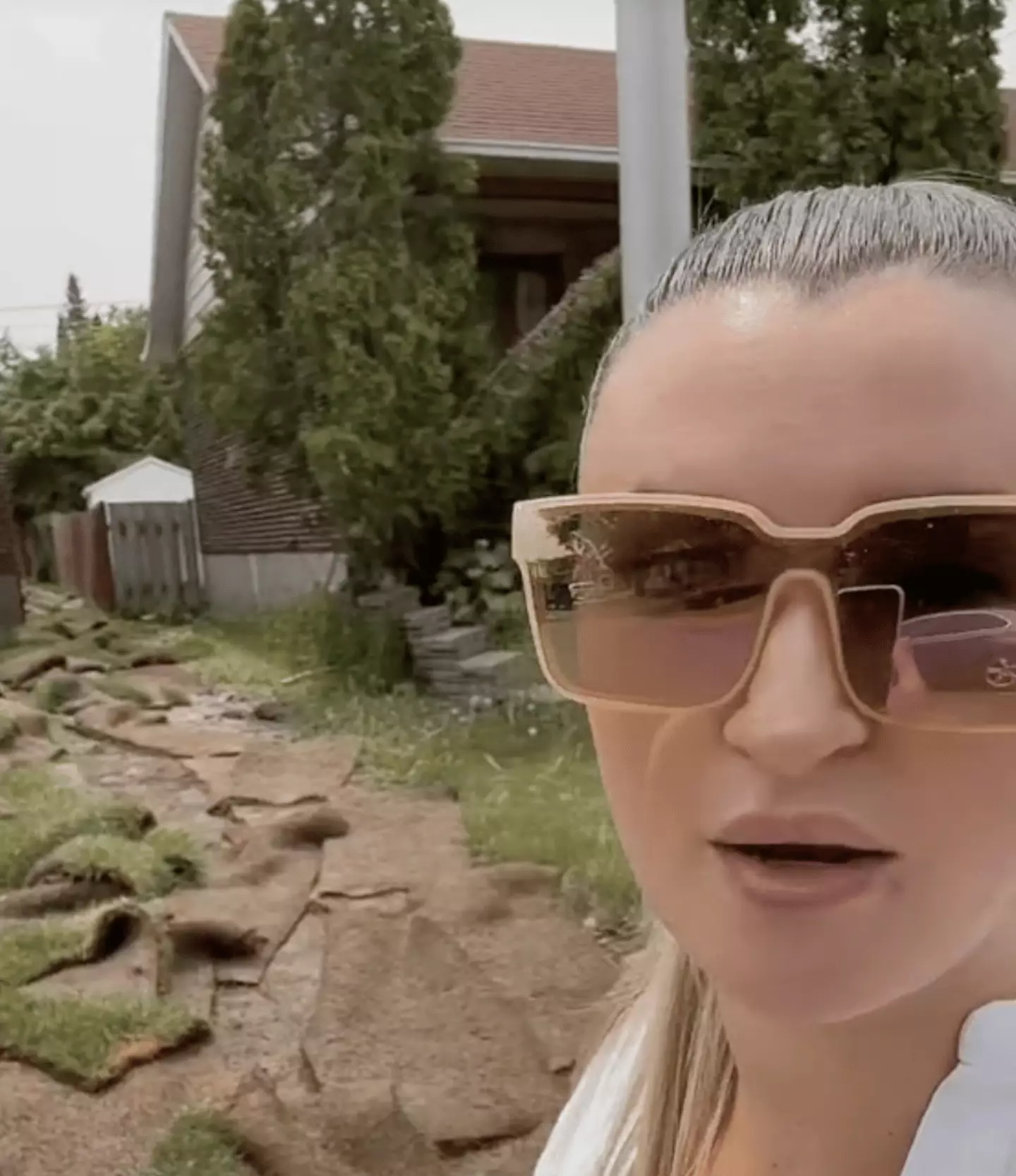 Bye bye grass. (TikTok / @kslicksix)