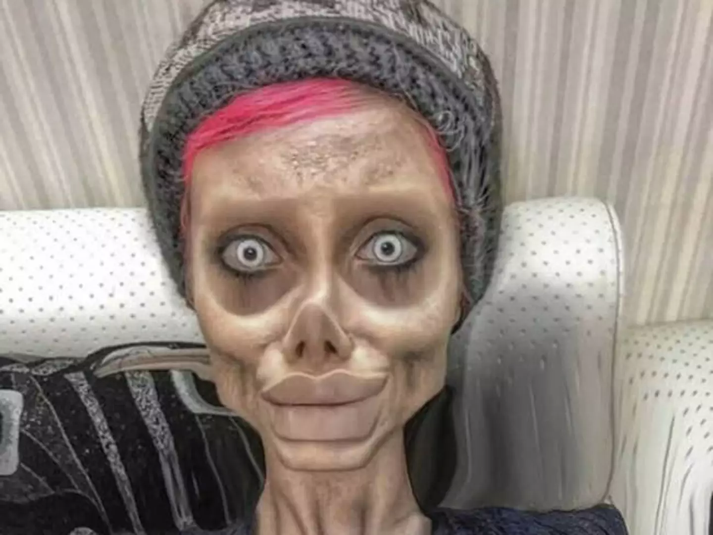 The ‘Zombie’ Angelina Jolie influencer is known for posting to Instagram. (Sahar Tabar/ Instagram)