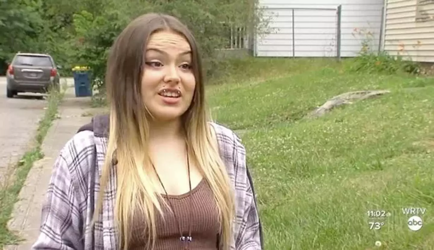 Amber was robbed outside her Indianapolis home.