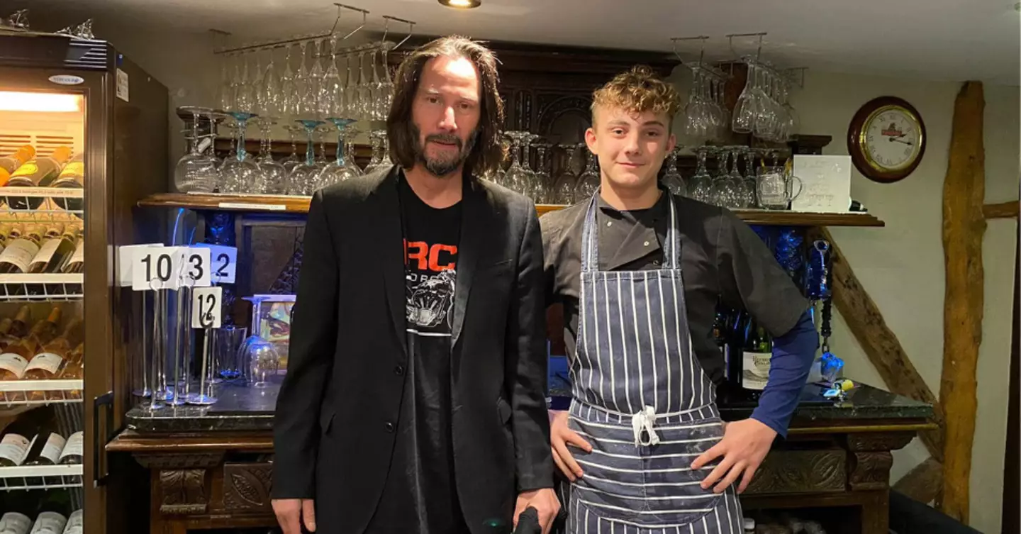 Keanu is officially in the UK.