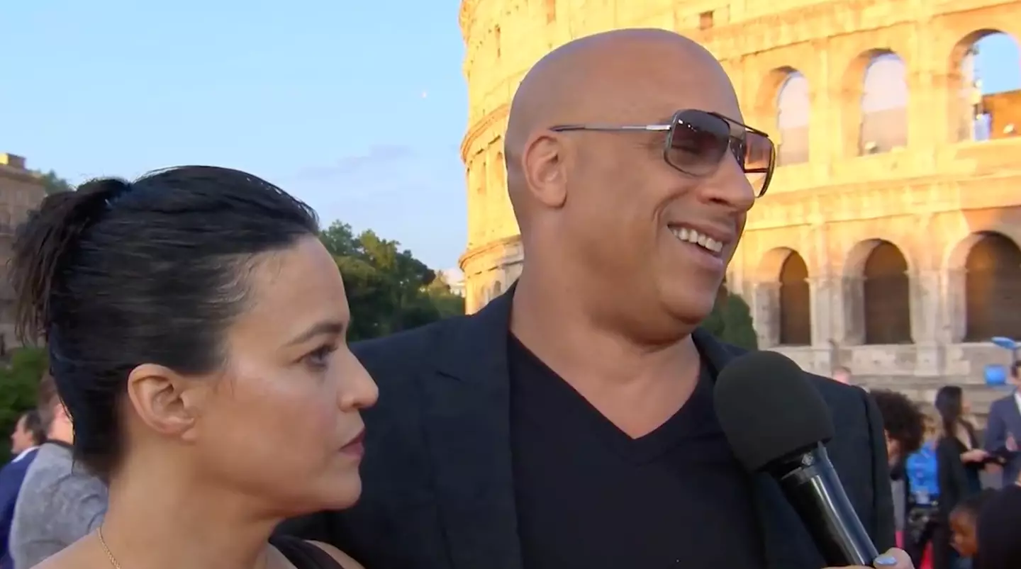 The actor teased fans at the movie's premiere in Rome.