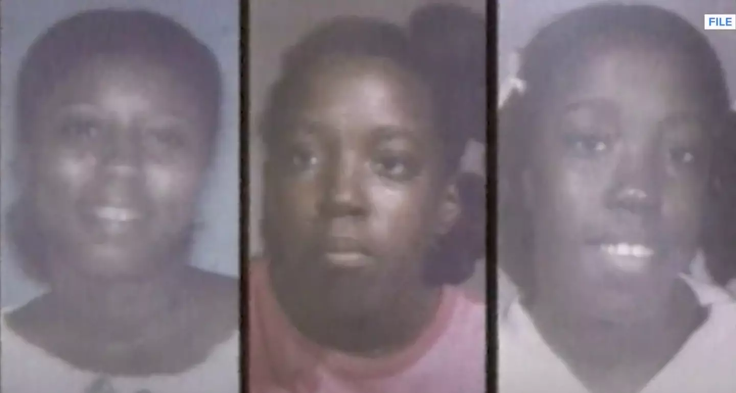 Bonita pictured alongside her twin daughters Annette and Bernette (KHOU 11)