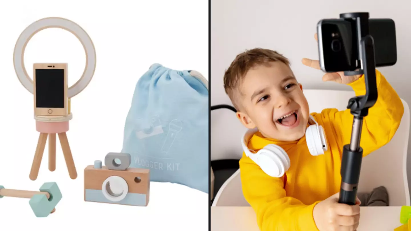 Kmart has launched a toy vlogger set to get kids ready for being social media influencers