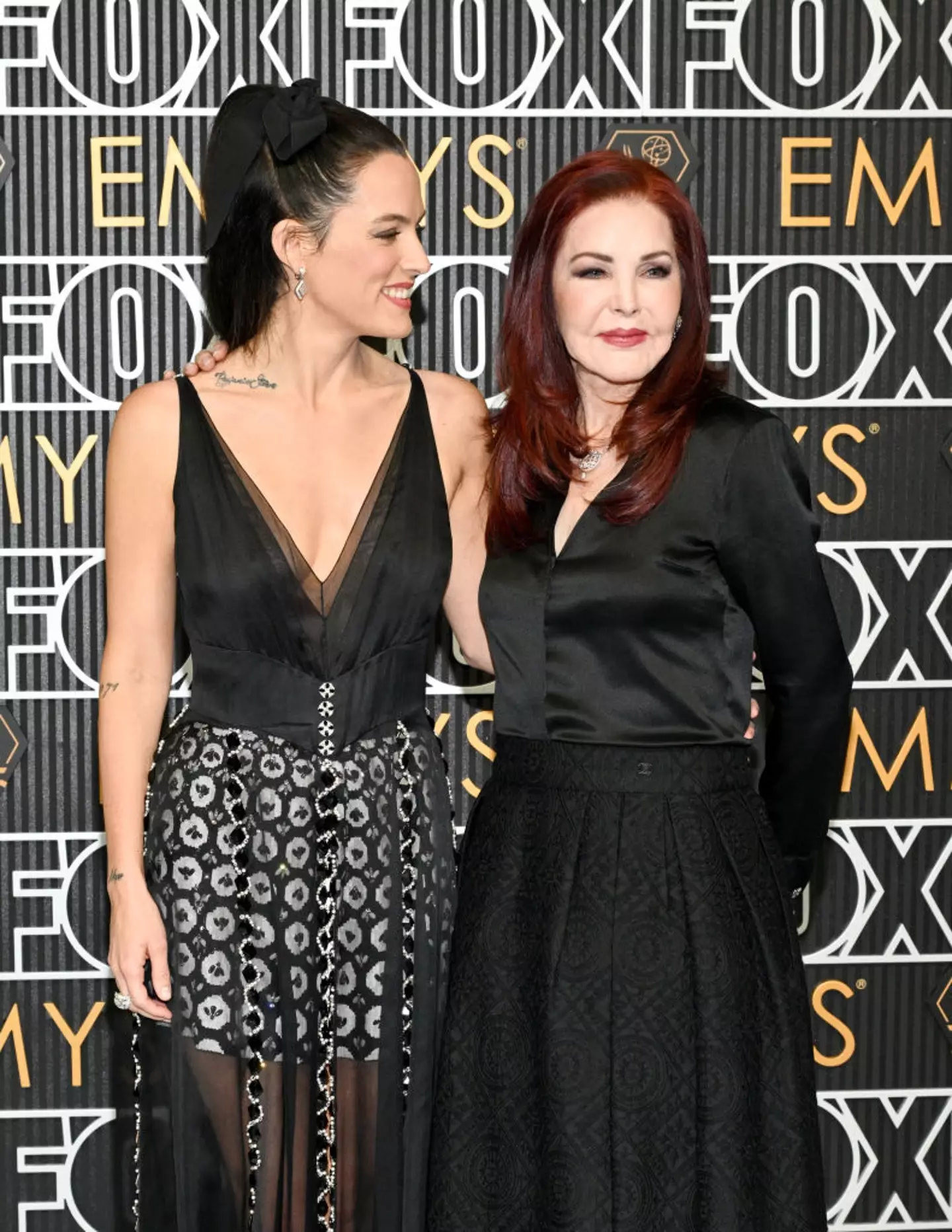 Riley Keough and Priscilla Presley have rubbished claims that she is the biological mother of John Travolta's son (Michael Buckner/Variety via Getty Images)