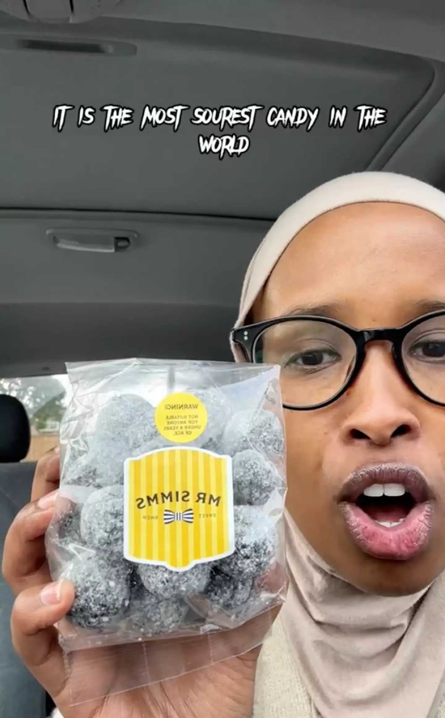 She approached the sweets with some degree of caution.