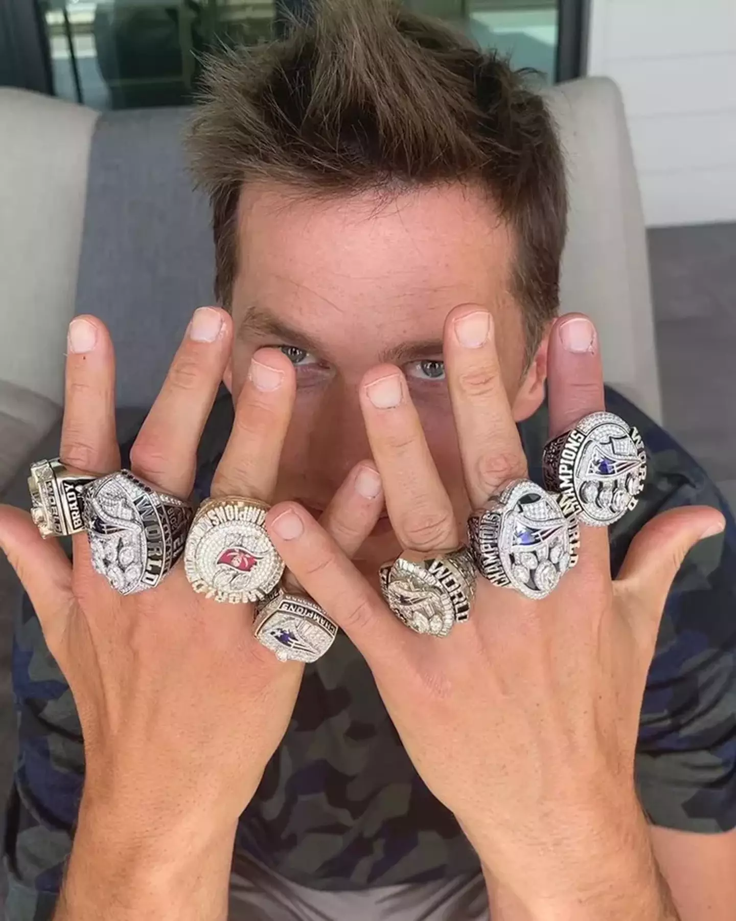 Tom Brady has seven Super Bowl rings.
