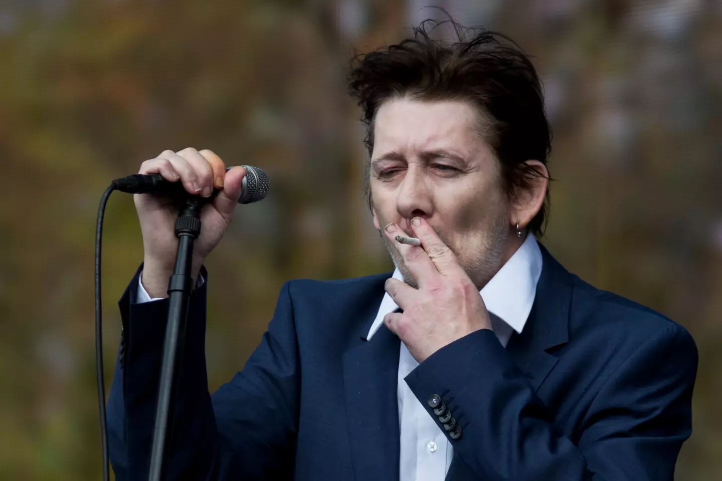 MacGowan fronted the iconic Celtic punk band The Pogues.