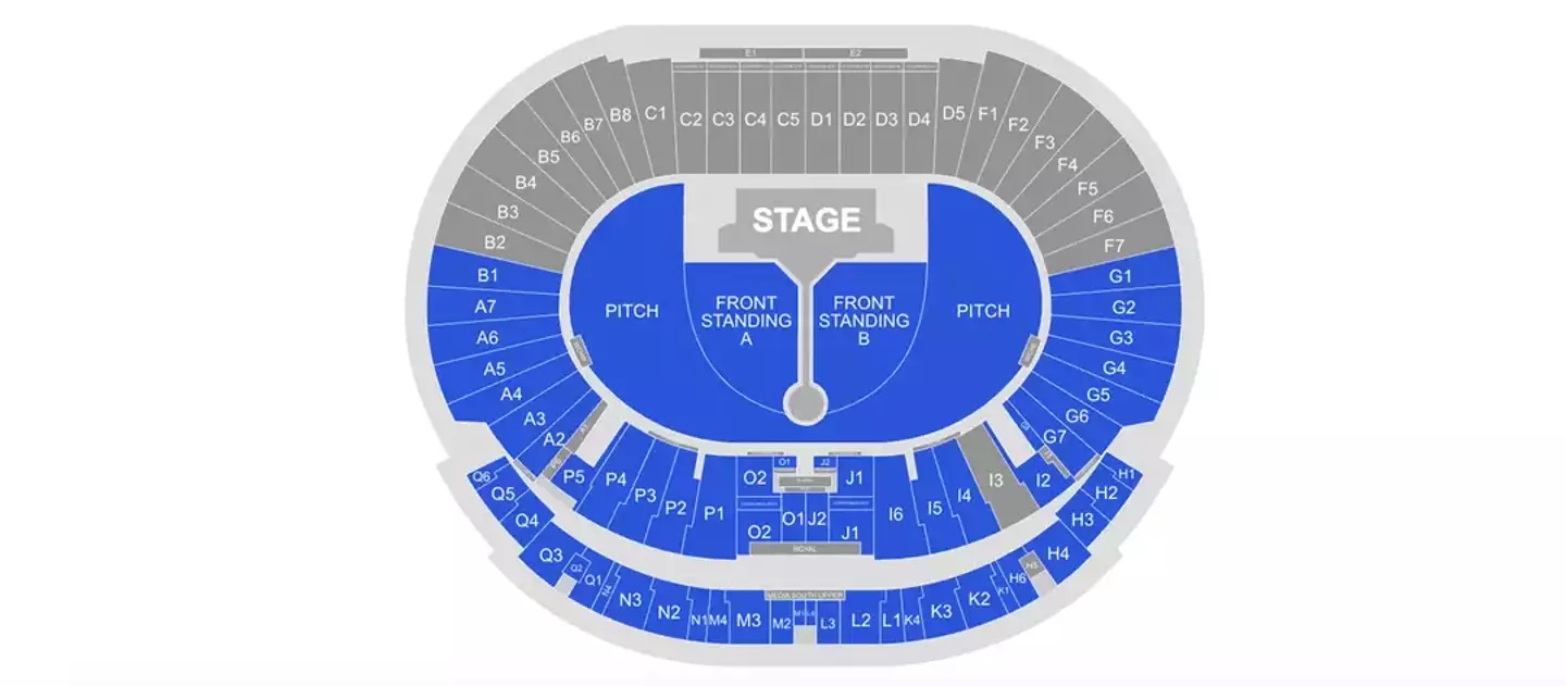 The Hampden Park seating plan has been revealed (Ticketmaster)