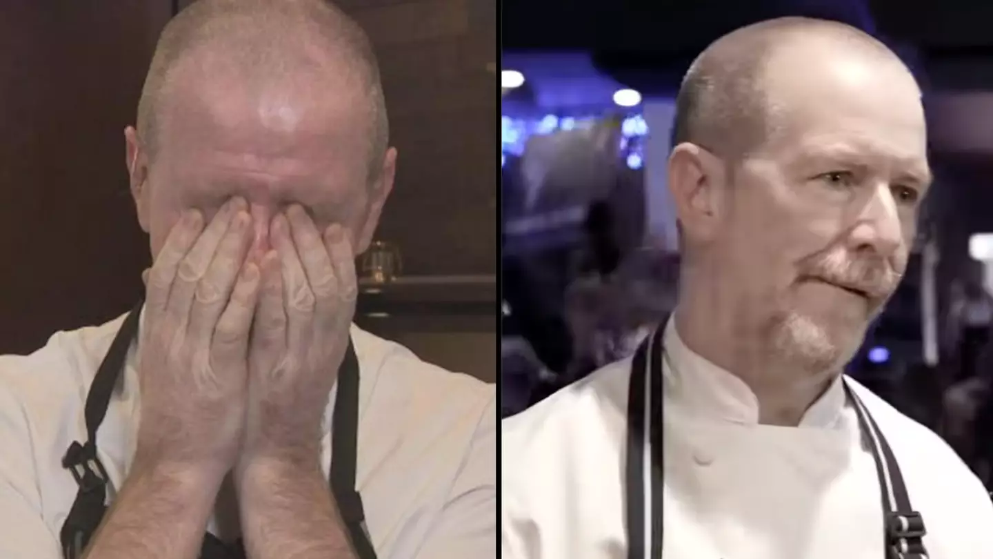 Famous chef breaks down in tears as vegan protesters rip in