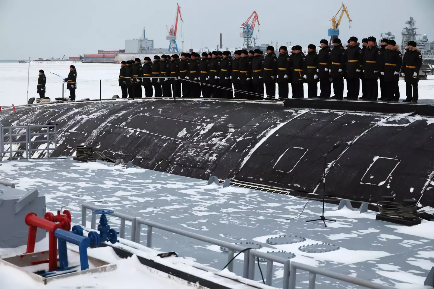 Both the US and Russia have a fleet of nuclear submarines. (MIKHAIL KLIMENTYEV/POOL/AFP via Getty Images)