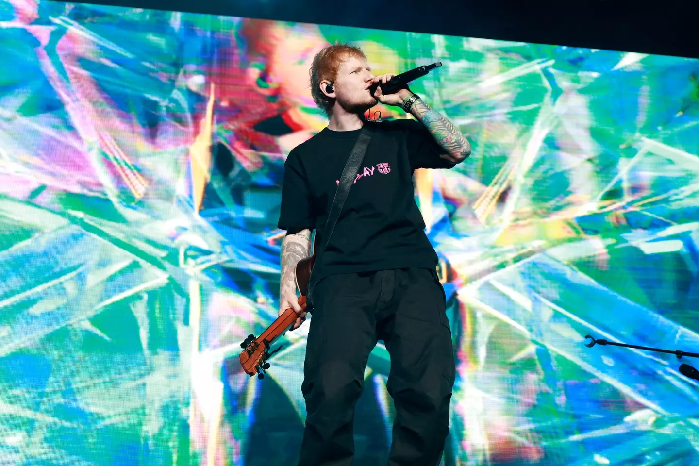 Ed usually plays stadiums, so these are intimate shows by his standards (Kevin Mazur/Getty Images)