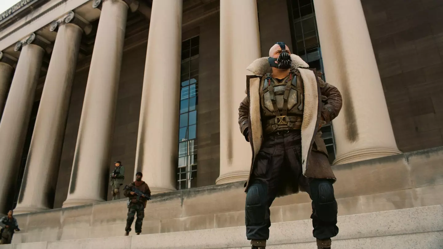 Tom Hardy's voice is the most iconic part of the film (Warner Brothers)