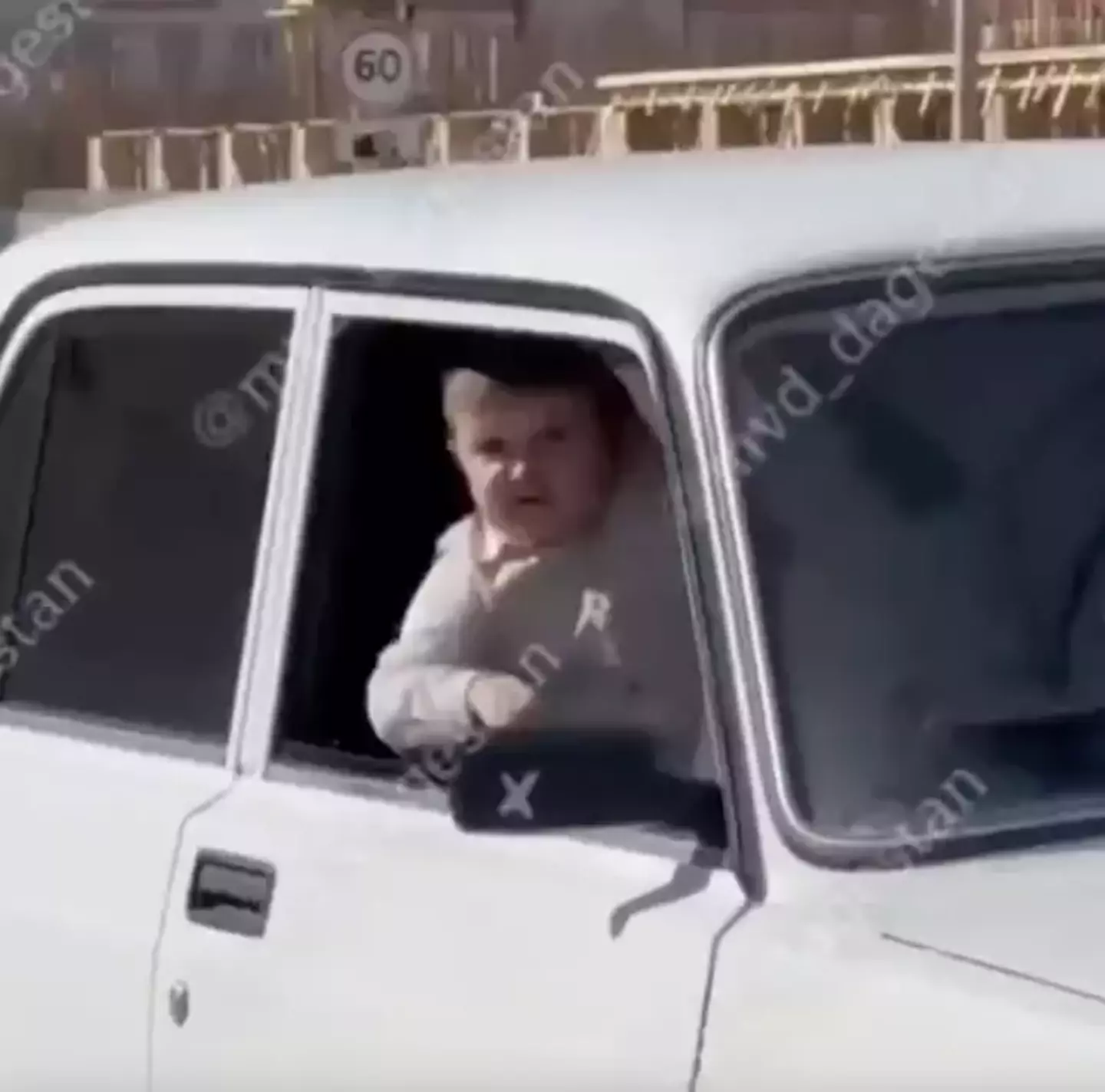 Hasbulla was seen in one of the cars.