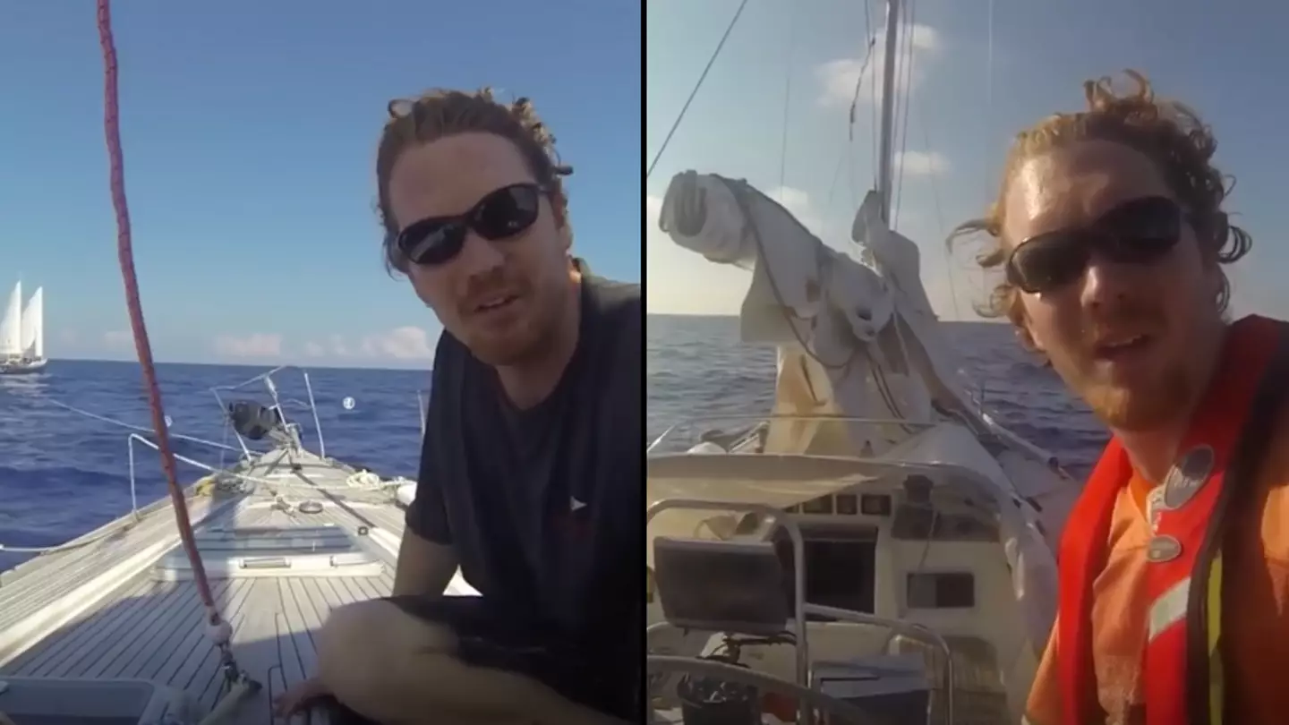 Haunting moment ghost ship is spotted by sailors near the Bermuda Triangle