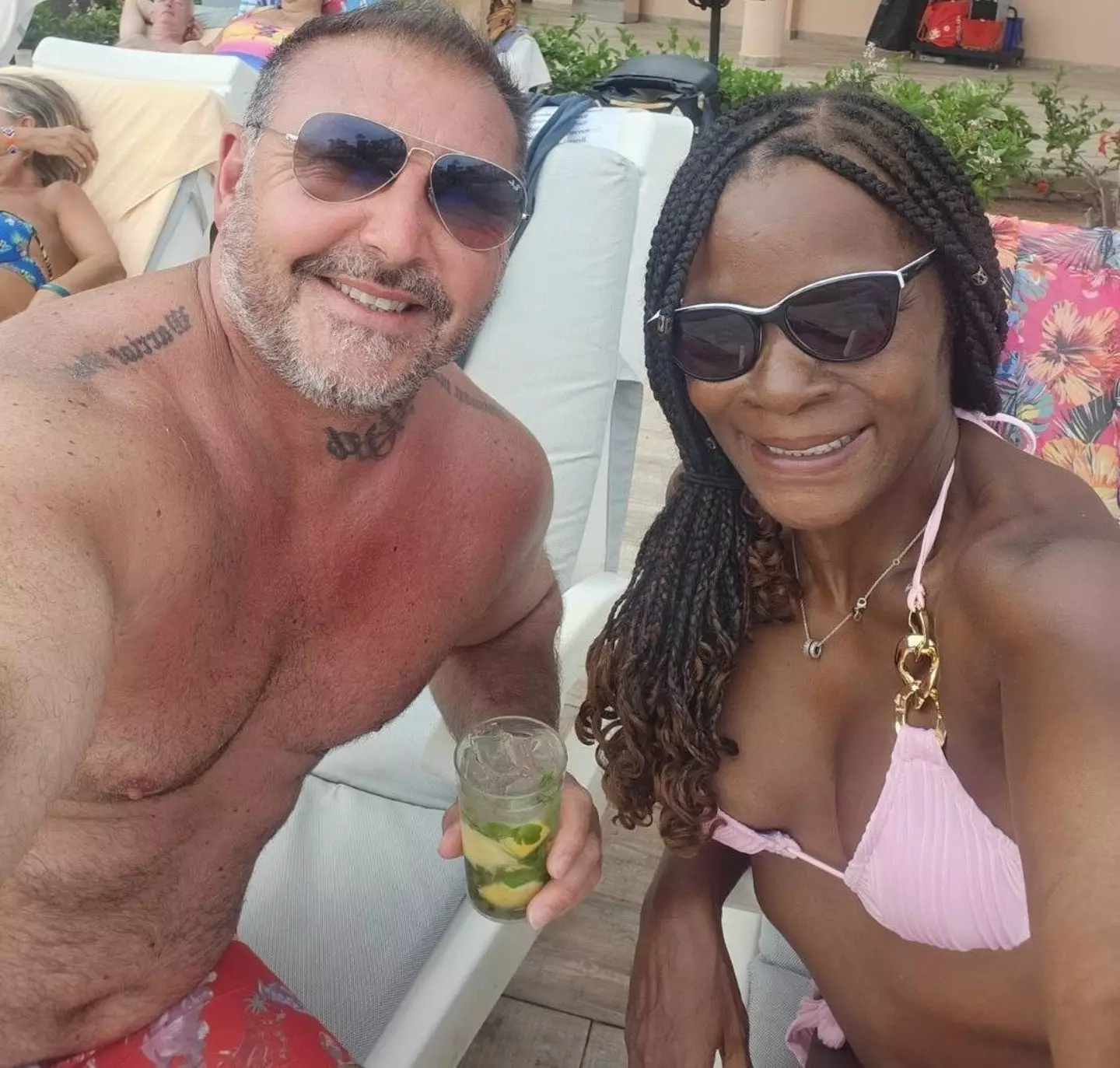 Josephine Black and her husband, Graham Lamont, also became unwell during their TUI holiday to Cape Verde (SWNS)