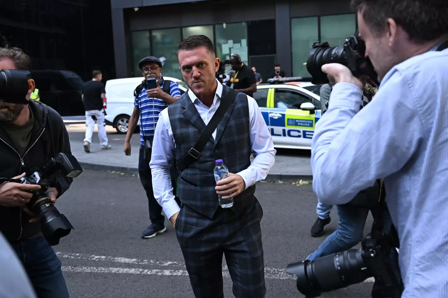 Tommy Robinson had only been released from prison in May (Leon Neal/Getty Images)