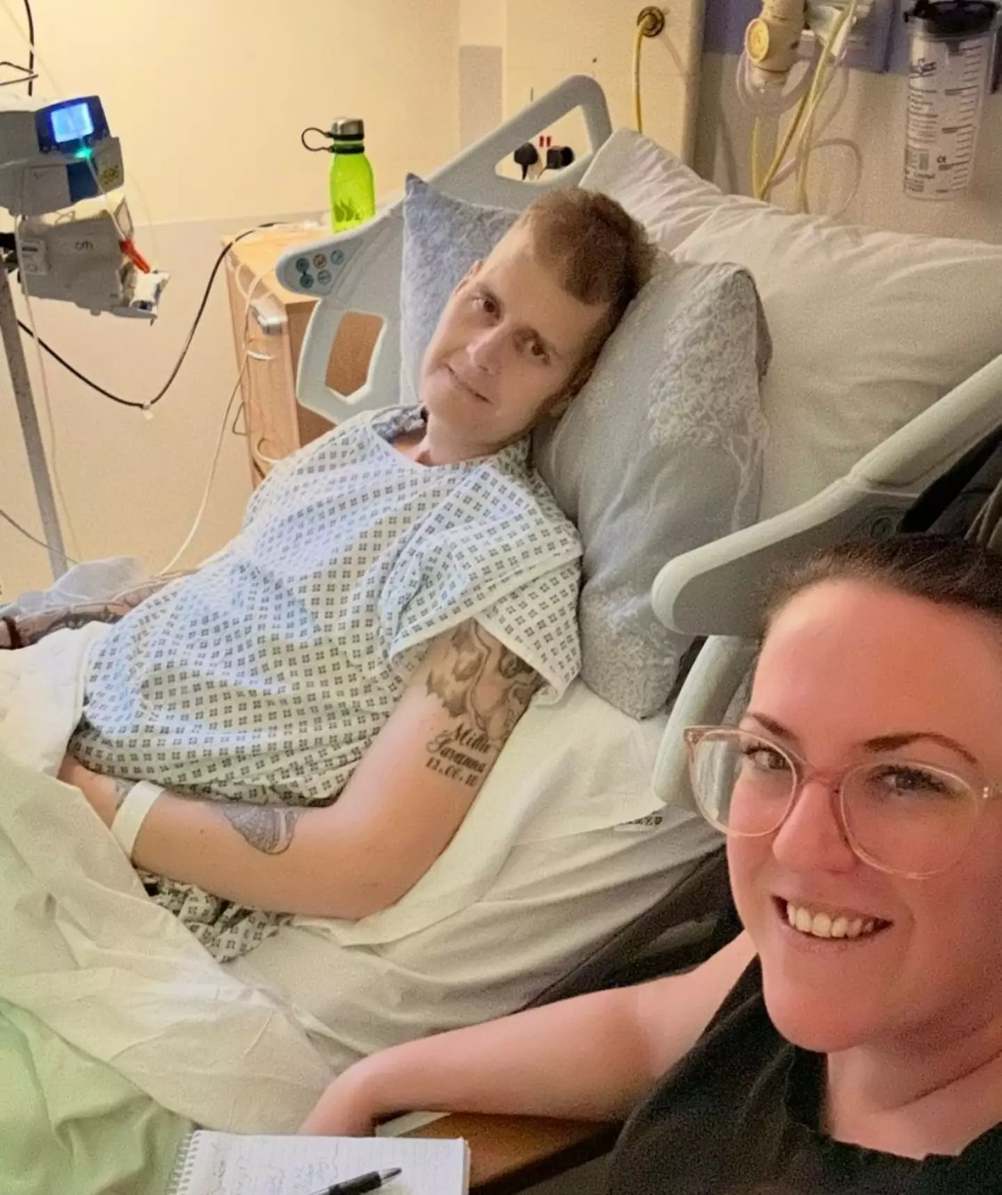 Ben is in hospital awaiting an operation after his legs gave way while he was getting out of bed and he shattered his femur (PA Real Life)