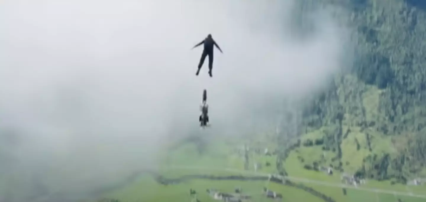 The stunt took six attempts for Tom Cruise to be happy with it.