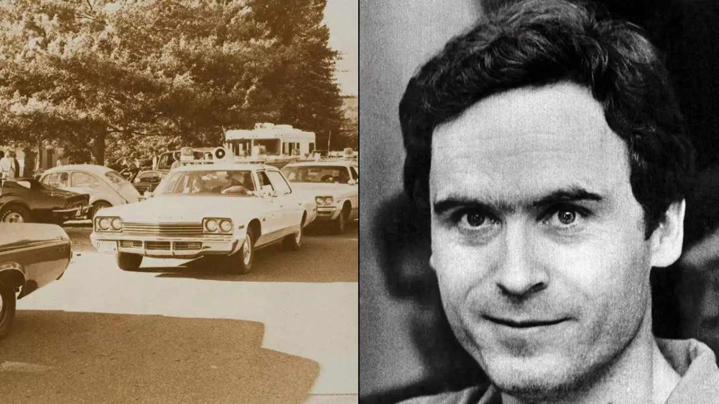 Chilling photo appears to unintentionally capture Ted Bundy in his VW Beetle searching for his next victim