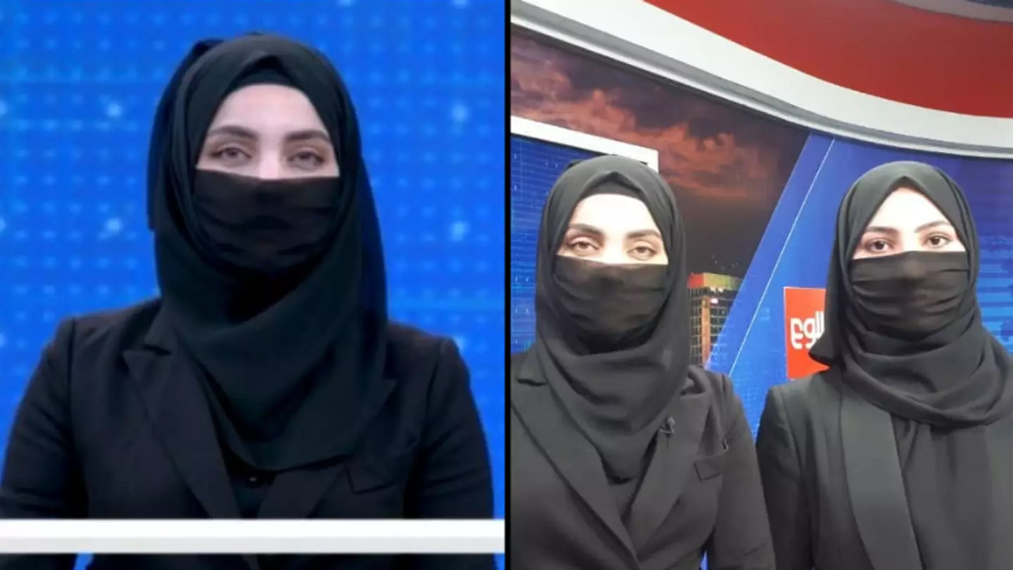 Taliban Forces Female TV Newsreaders To Cover Up Their Faces Under New Ruling
