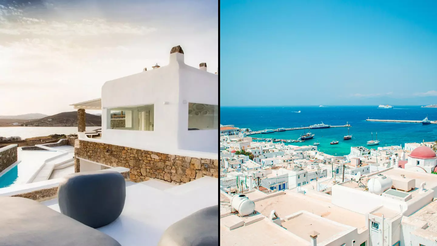 Stunning Greek island villa that's only £50 a head per night and 10 minutes from iconic bars and clubs