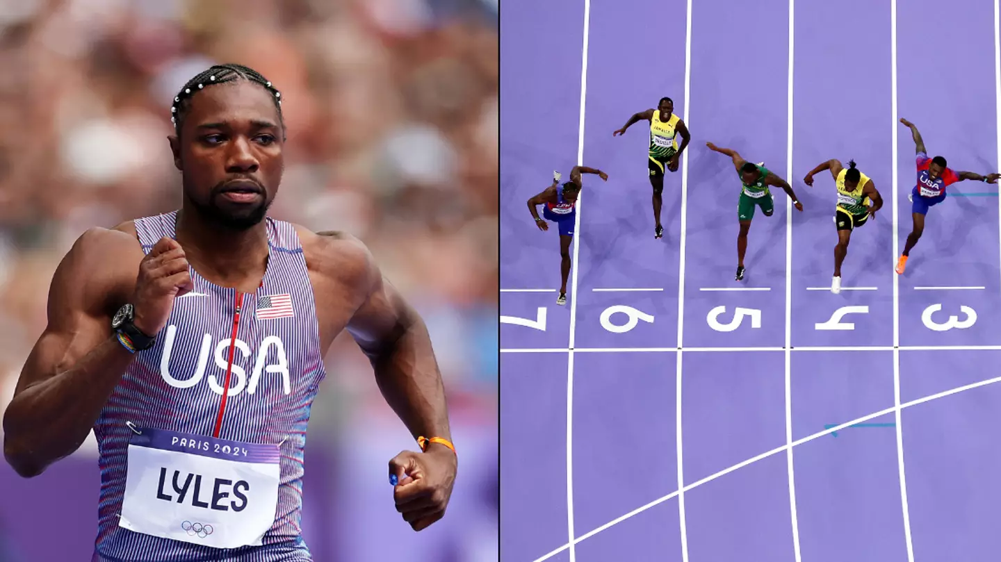 How Noah Lyles won 100m gold despite Jamaican rival's foot crossing line first in race