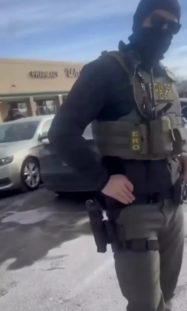 The man was filmed in a heated exchange with bystanders (X)