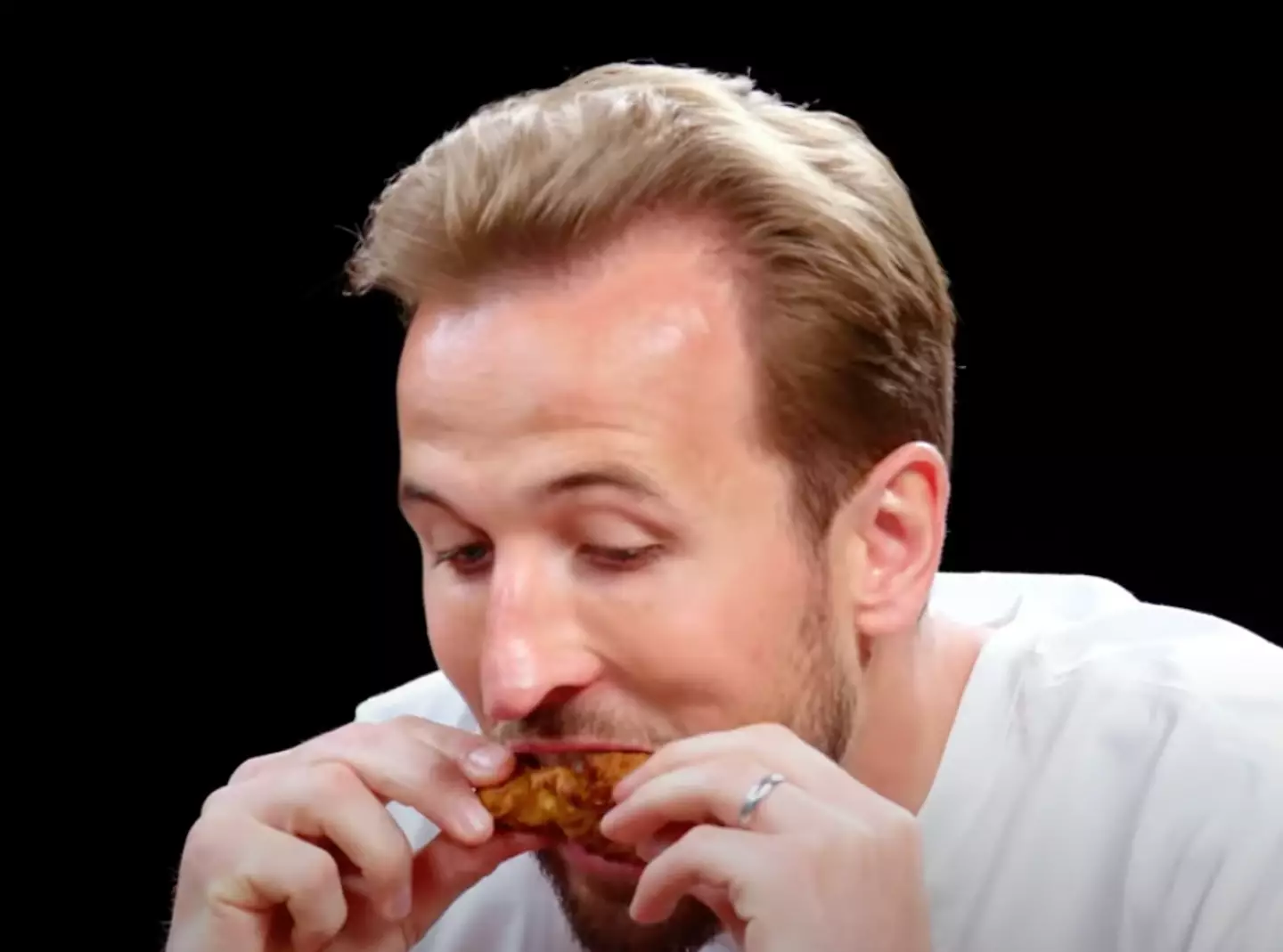 Harry Kane took on the challenge like a champ.