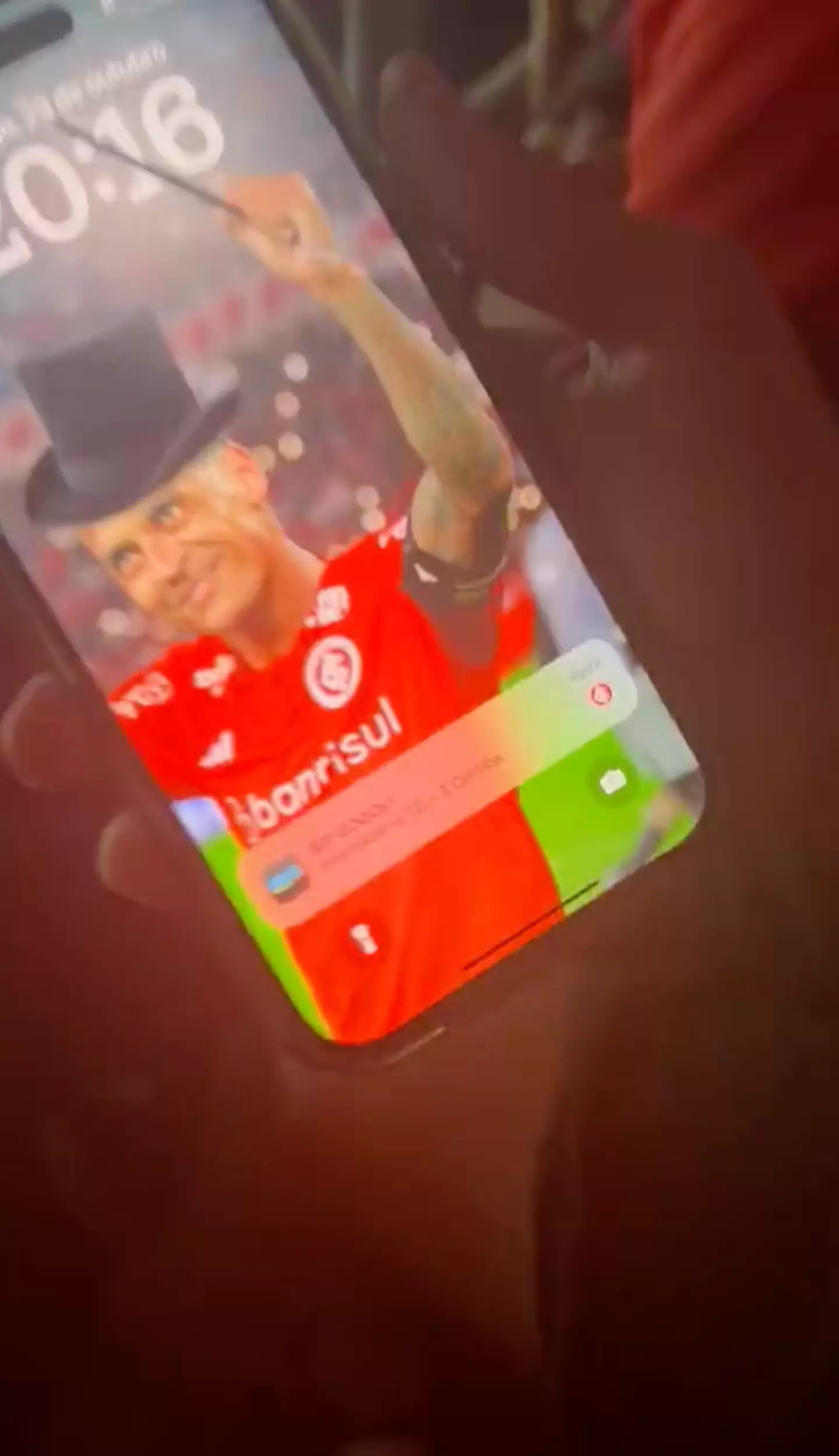 The notification came through...