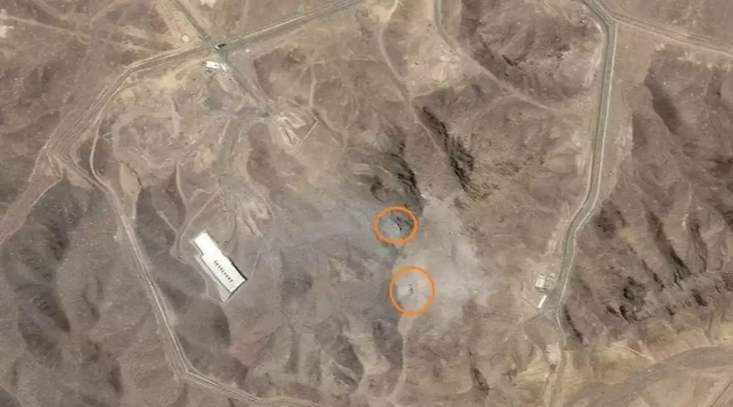 Trump claimed the mission was a 'spectacular military success' (Maxar)