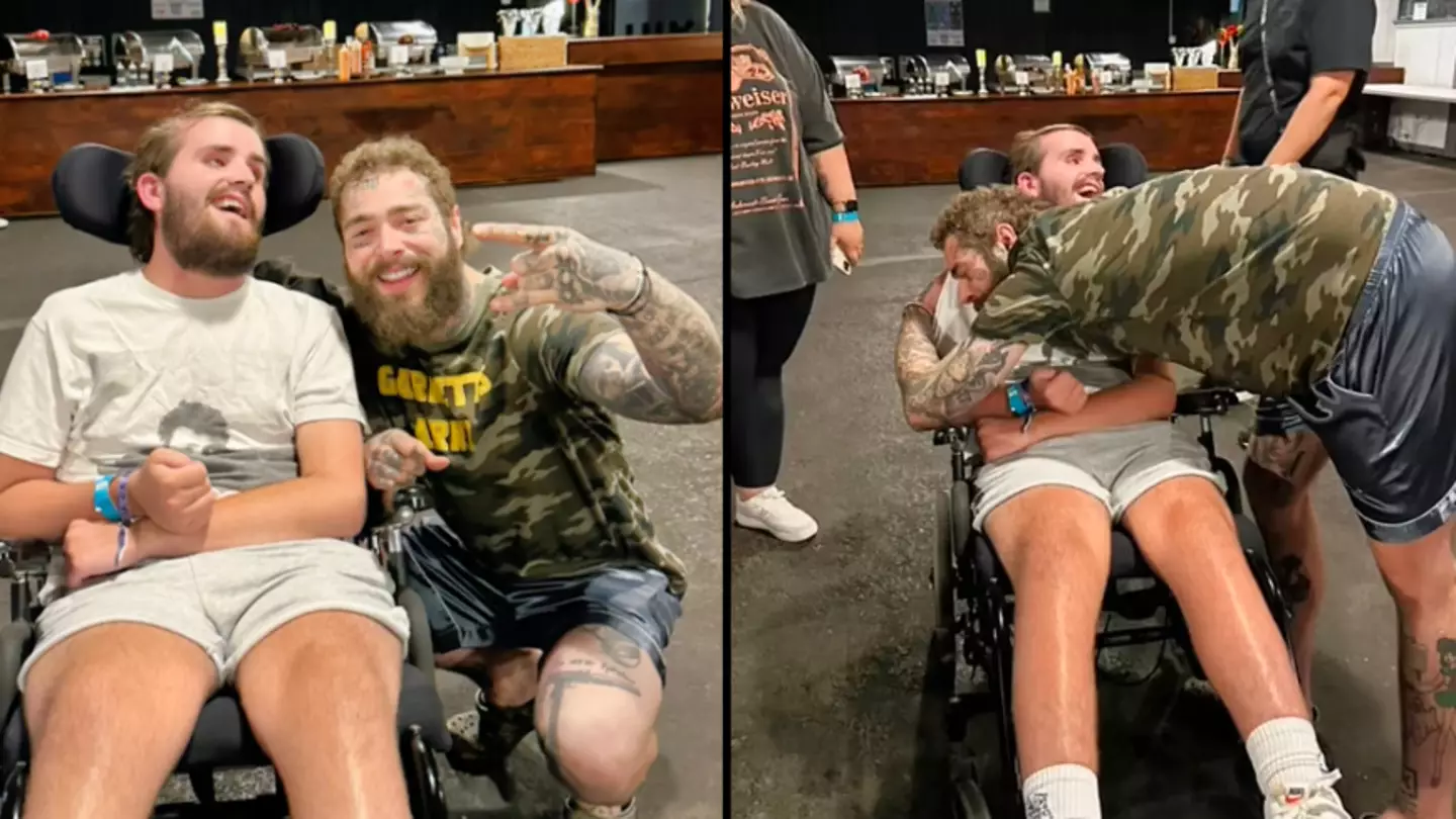 Post Malone gives his 'biggest fan' who suffered devastating brain haemorrhage the VIP treatment