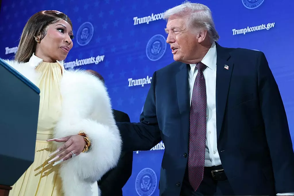 Minaj and Trump have recently become allies (Win McNamee/Getty Images)