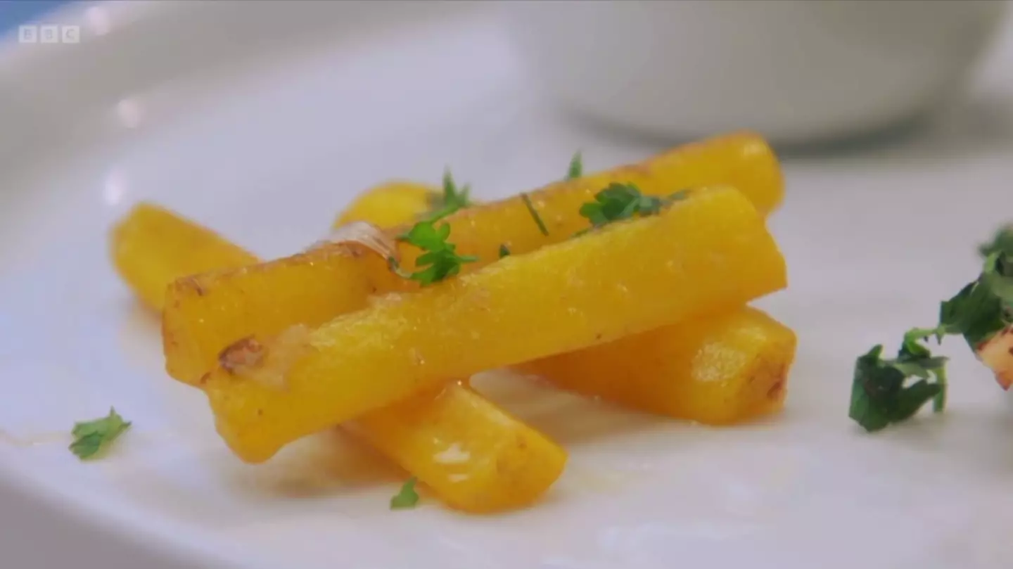 The 'caramelised carrots'.