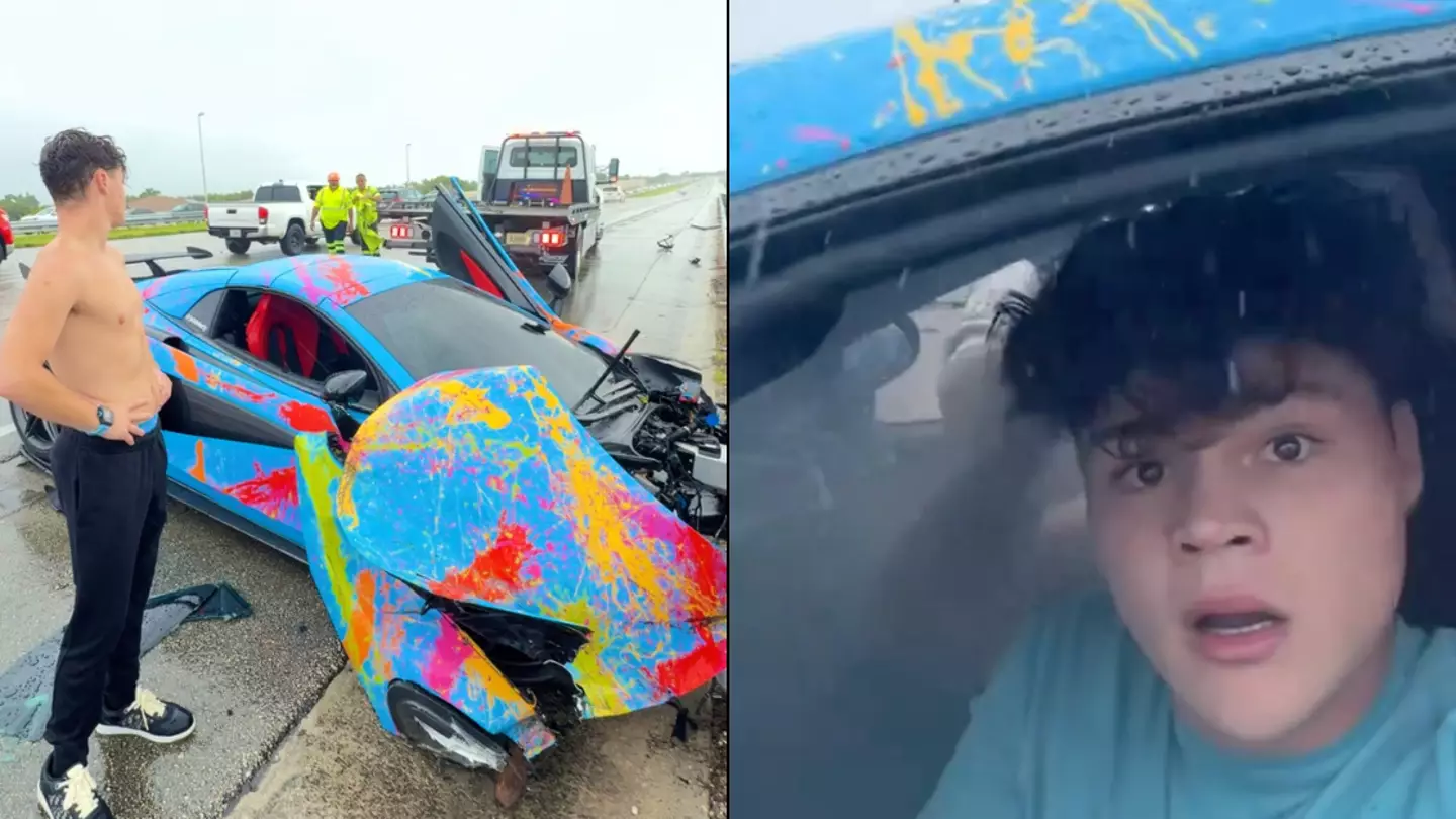 Streamer speaks out after crashing £150k McLaren while using phone and recording friend bleeding inside