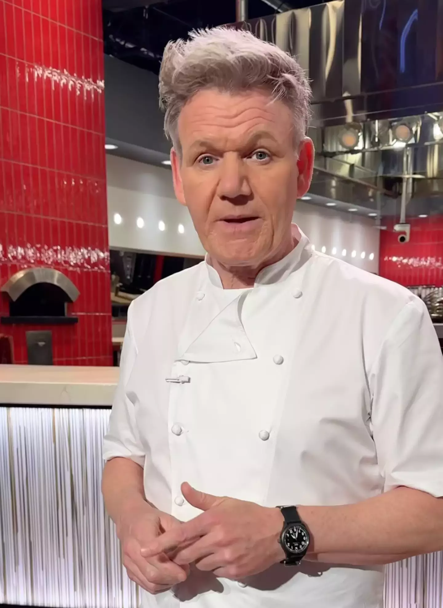 Gordon Ramsay recently told people he'd been a particularly nasty bike accident, and credits his helmet with his survival. (Instagram/@gordongram)