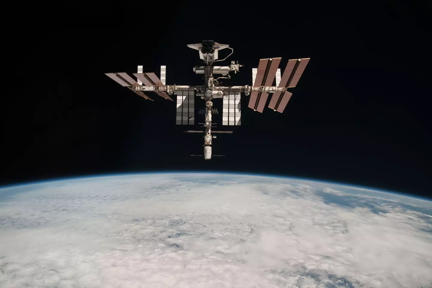 The ISS orbiting the Earth (Getty Stock Images)