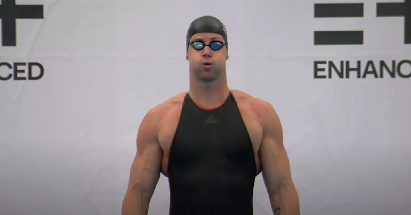 Magnussen has certainly undergone a drastic transformation to get ready for next year's games (YouTube/Enhanced Games)