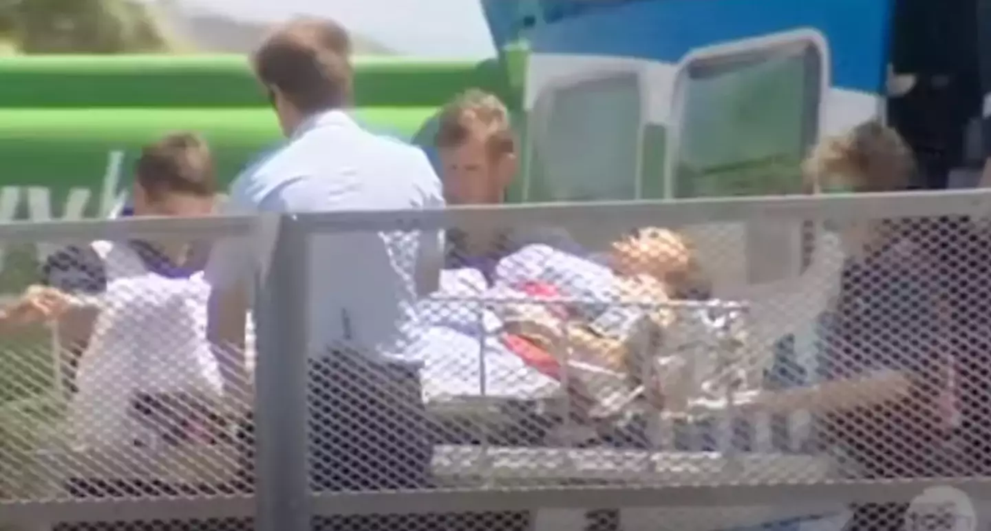 The aftermath of the attack. (Channel 10)