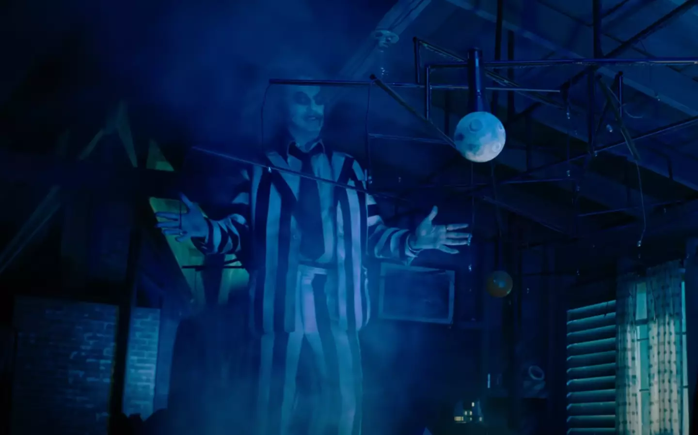 Michael Keaton has reprised his role as Beetlejuice.