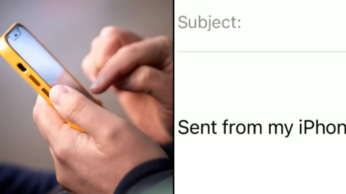 There's a reason you should always include ‘Sent from my iPhone' when emailing people