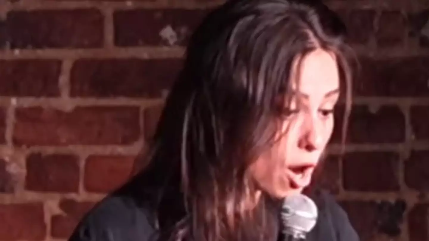 Furious comedian responded after losing it with heckler before grabbing friend’s phone to expose text messages