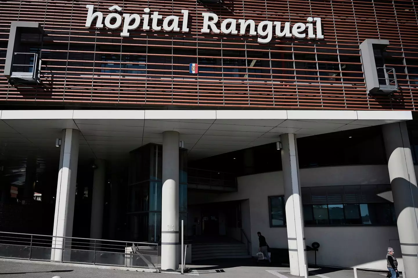 The bomb squad rushed to Toulouse's Rangueil Hospital after medics made the shock discovery (LIONEL BONAVENTURE/AFP via Getty Images)
