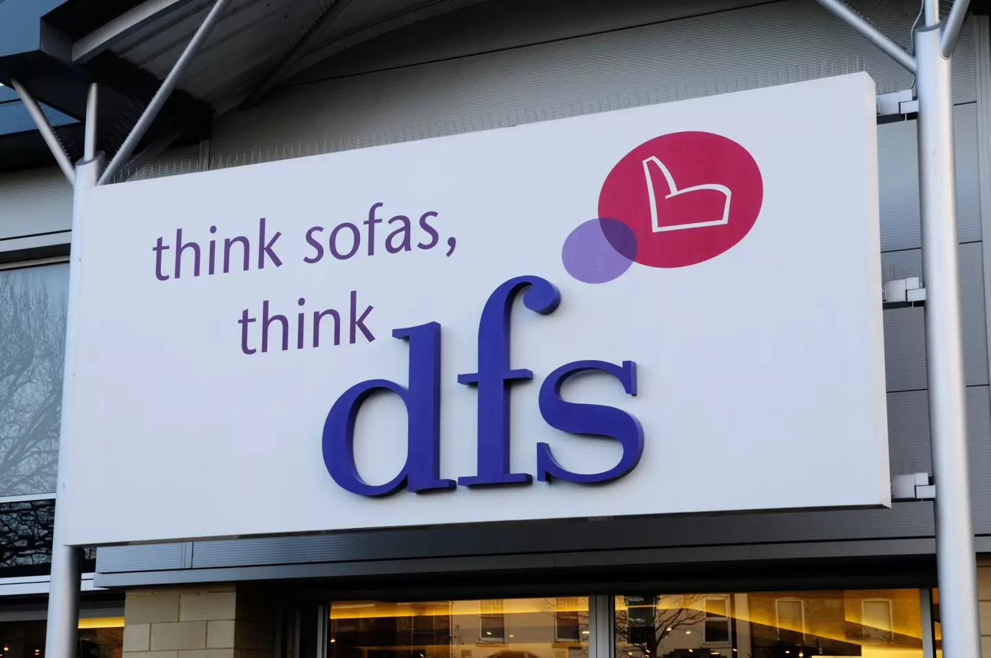 DFS have since supplied David and his wife with a temporary sofa while they wait.